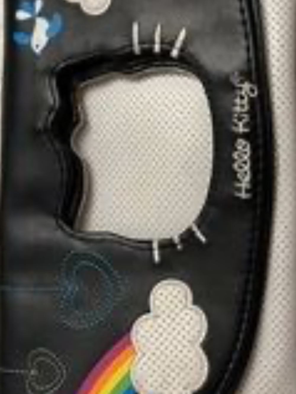 Hello Kitty Black & White Rainbow Wristlet